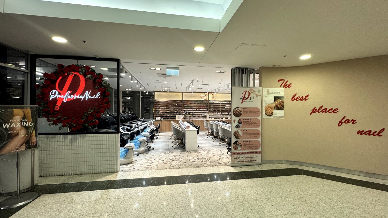 ProfessioNail Narellan storefront at Narellan Town Centre